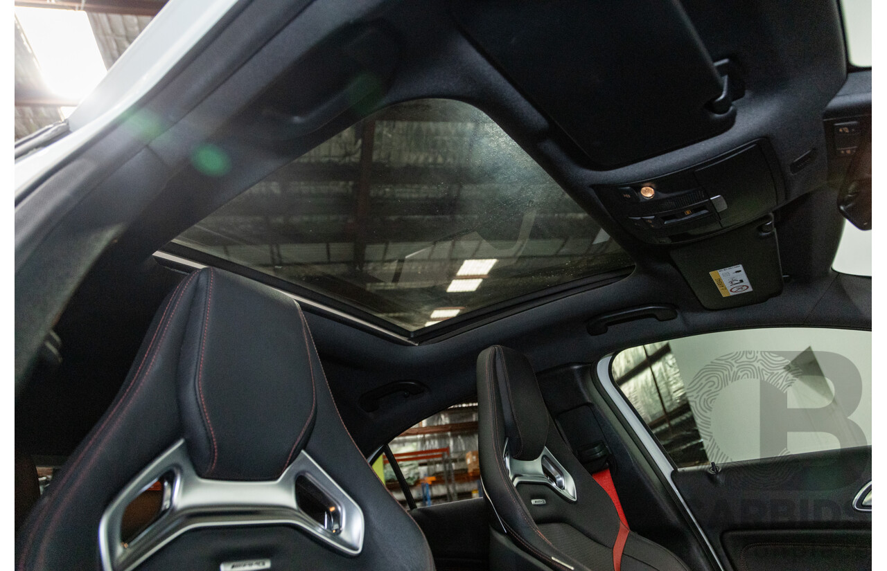 03/2017 Mercedes Benz A45 AMG (AWD) 176 4d Hatchback Calcite White Turbo 2.0L