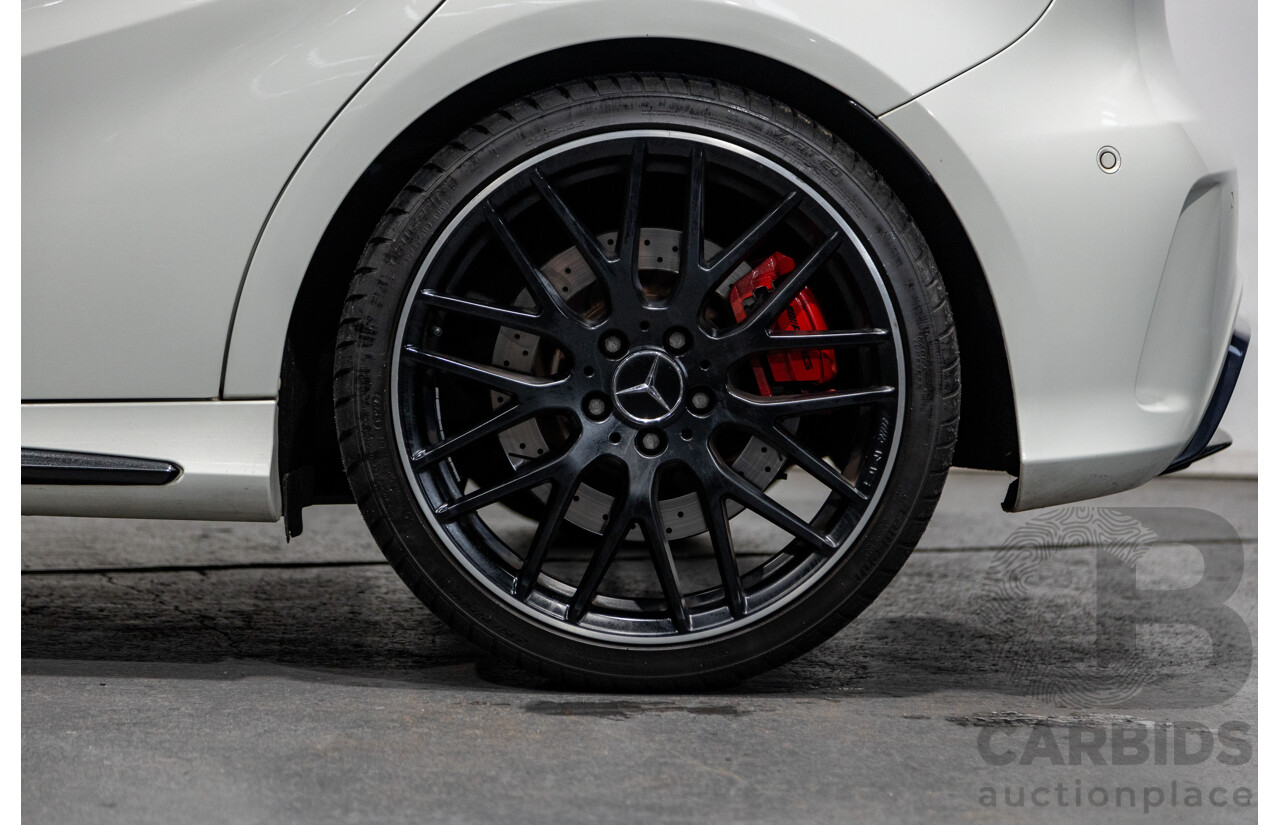 03/2017 Mercedes Benz A45 AMG (AWD) 176 4d Hatchback Calcite White Turbo 2.0L