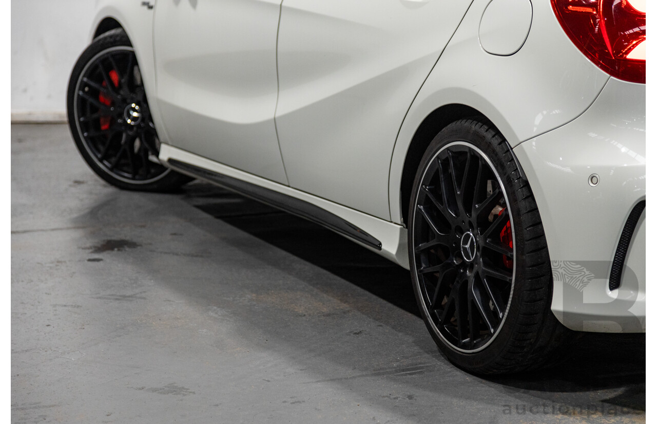 03/2017 Mercedes Benz A45 AMG (AWD) 176 4d Hatchback Calcite White Turbo 2.0L