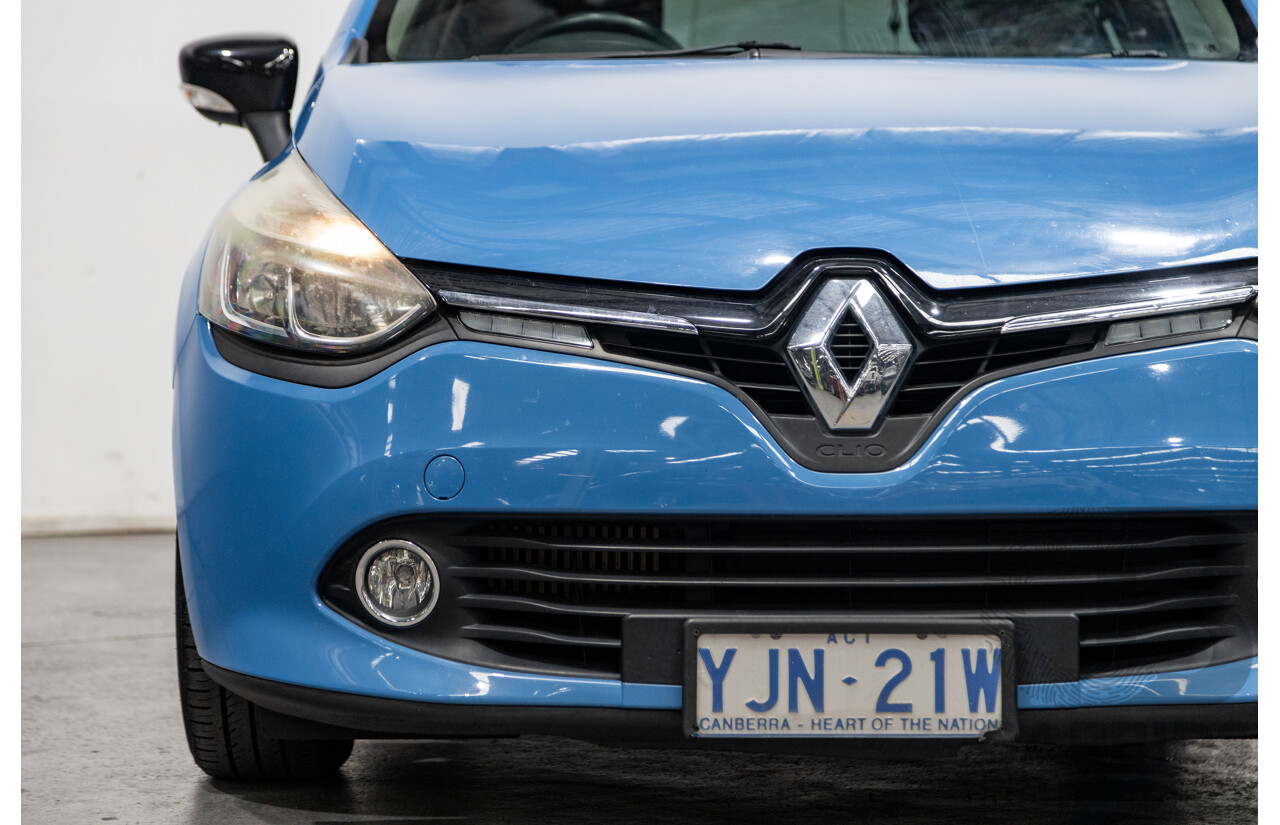 9/2013 Renault Clio Expression X98 5d Hatchback French Blue Turbo 0.9L