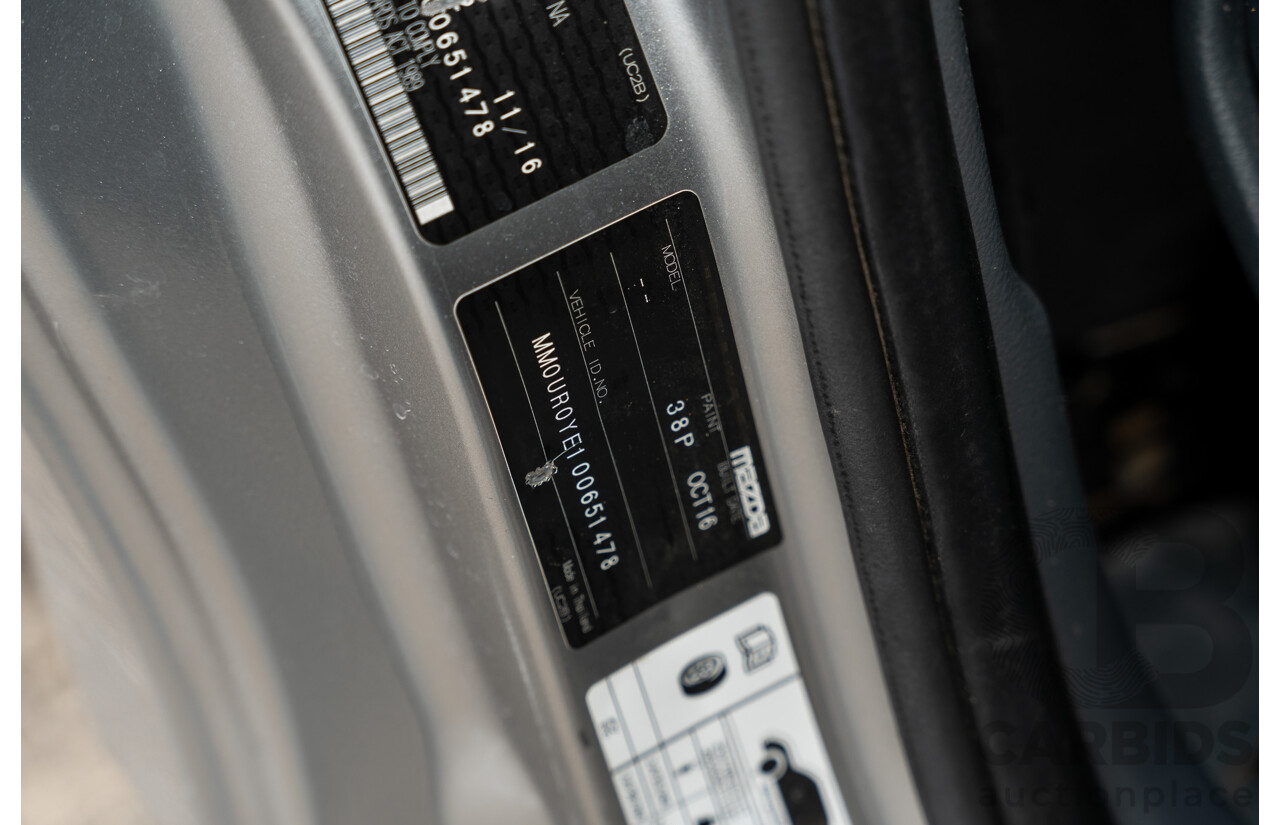 10/2016 Mazda Bt-50 XT Hi-Rider MY16 2d C/Chas Silver Turbo Diesel 2.2L