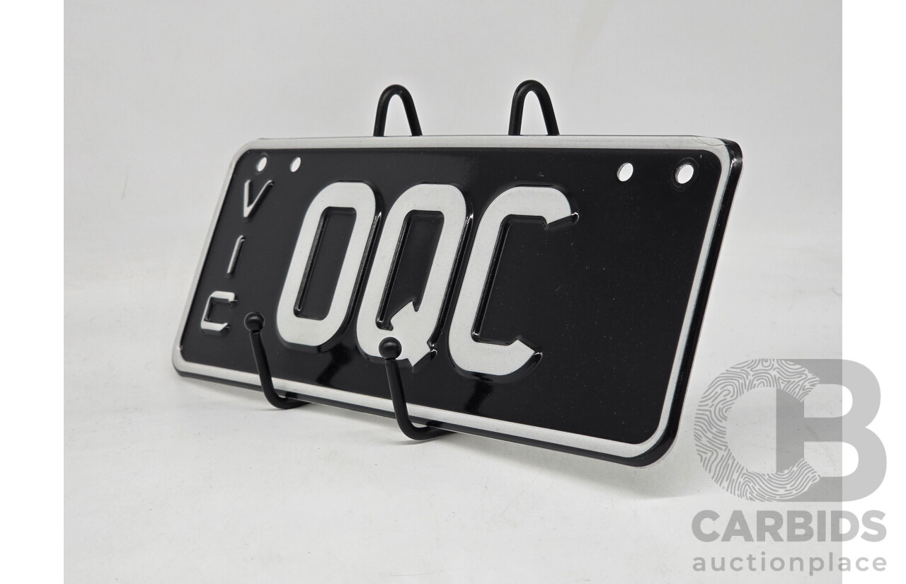 Victorian VIC Custom 3 Character Alpha Number Plate - OQC