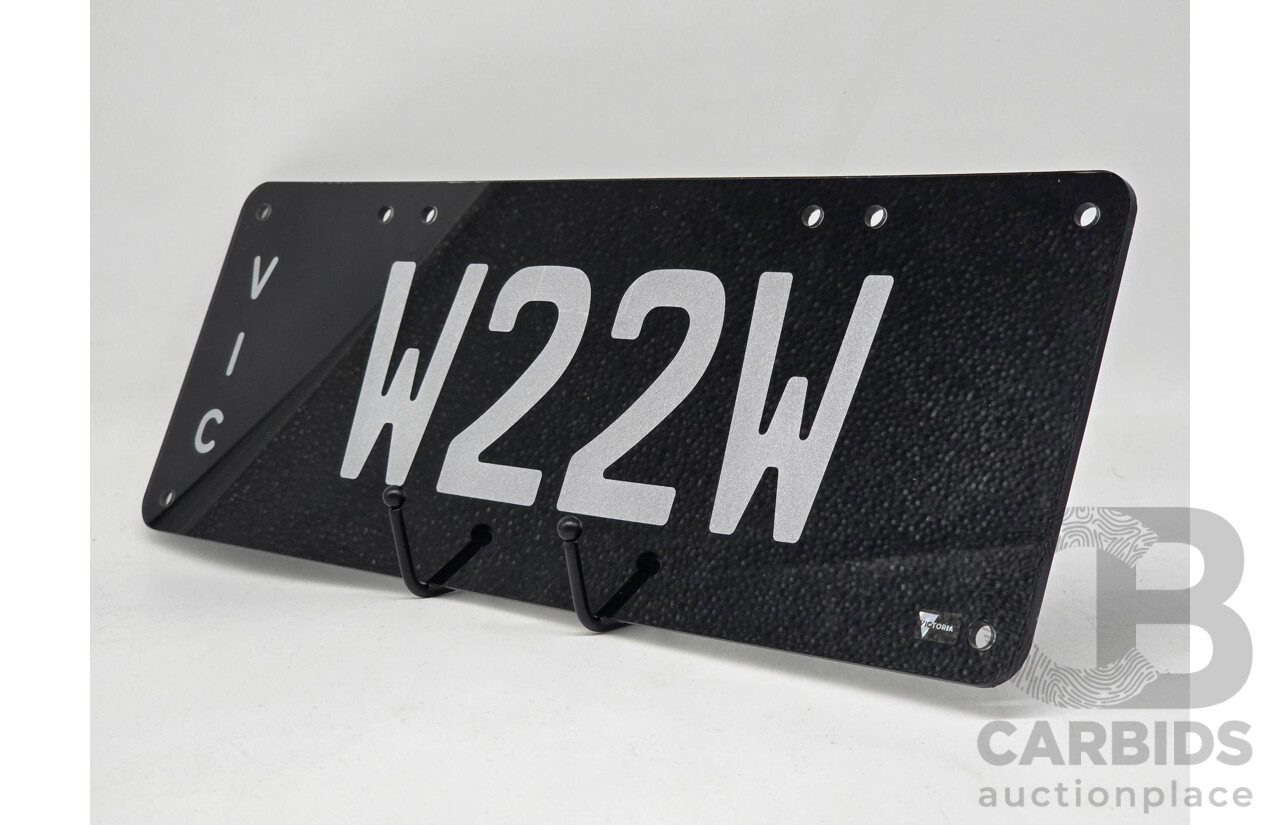 Victorian VIC Custom 4 Character Alpha Number Plate - W22W
