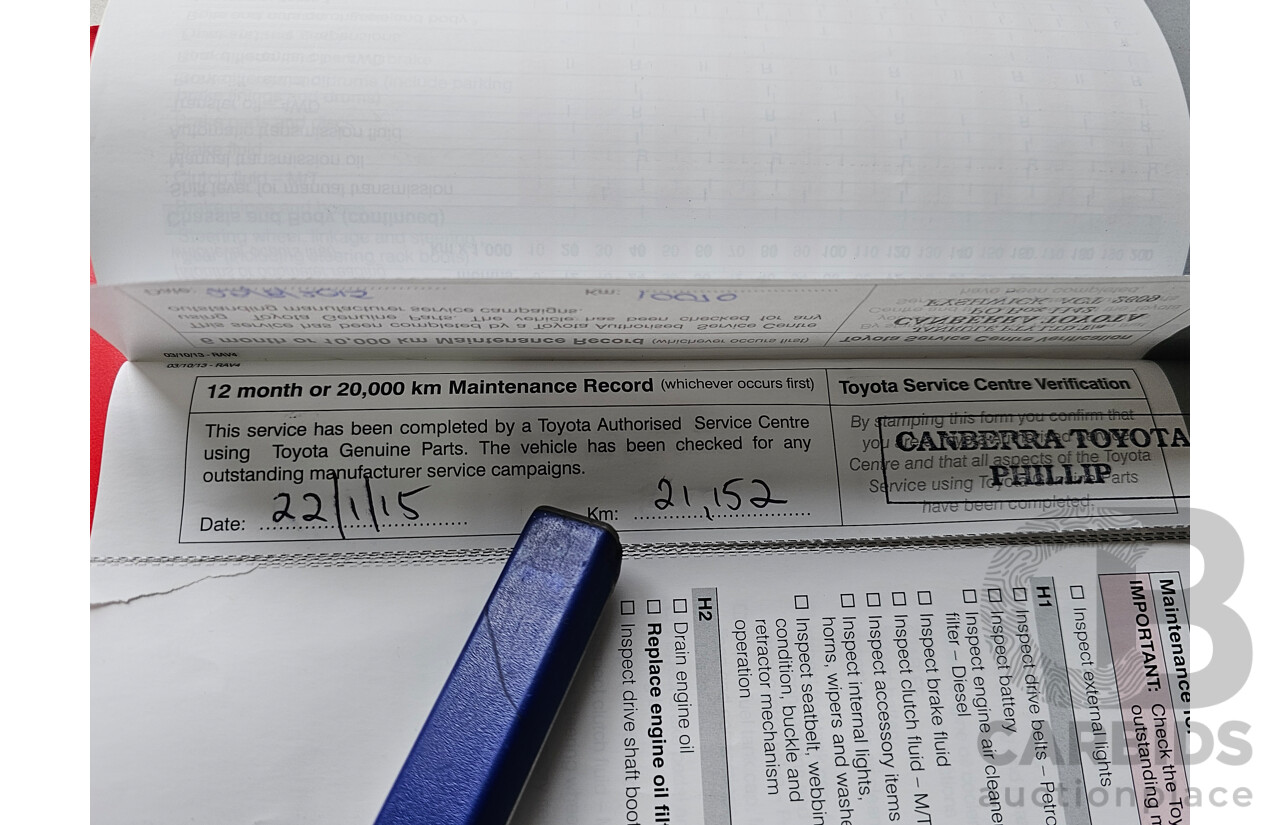 1/2014 Toyota Rav4 GX (4x4) ALA49R 4d Wagon Premium Silver 2.2L