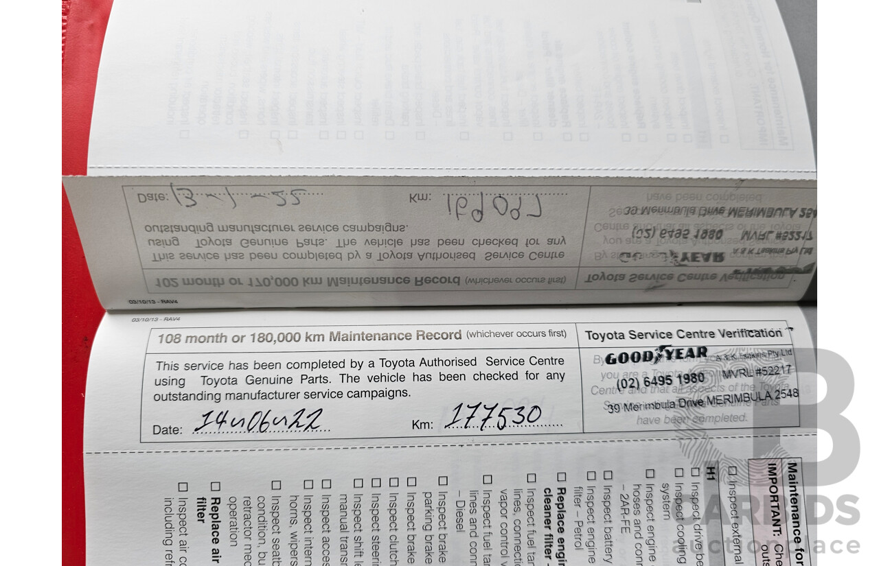 1/2014 Toyota Rav4 GX (4x4) ALA49R 4d Wagon Premium Silver 2.2L