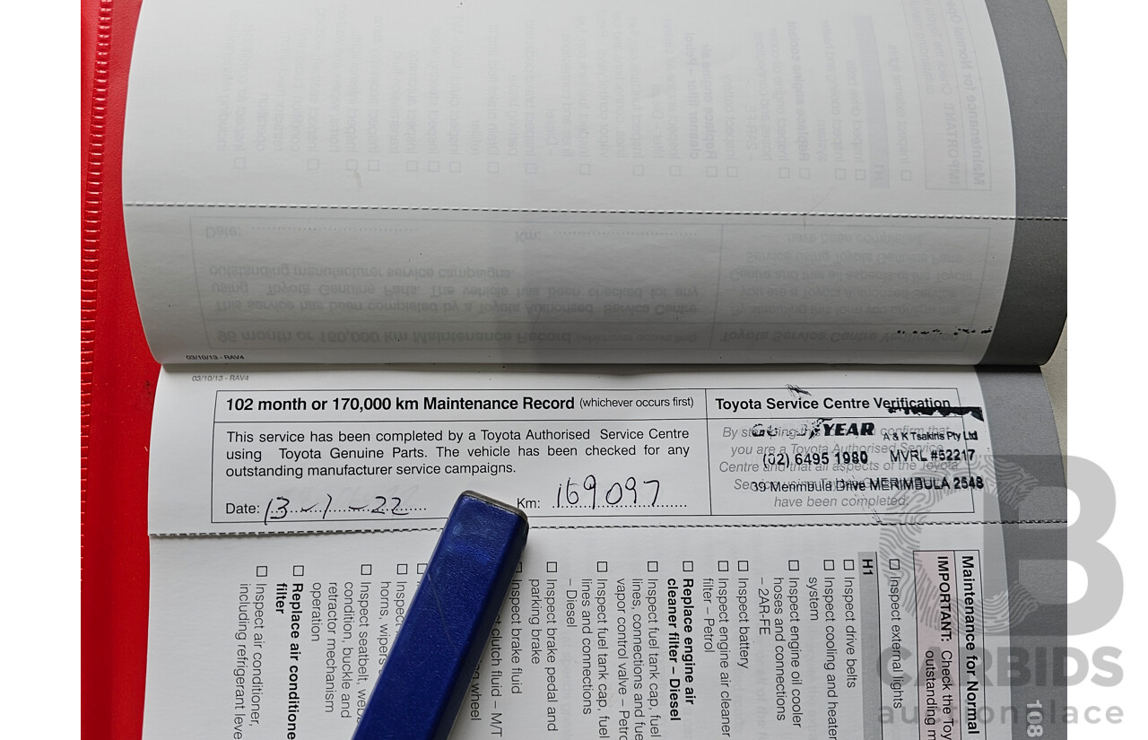 1/2014 Toyota Rav4 GX (4x4) ALA49R 4d Wagon Premium Silver 2.2L