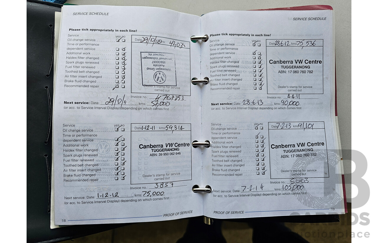 11/2007 Volkswagen Golf 1.6 Comfortline 1K 5d Hatchback White 1.6L