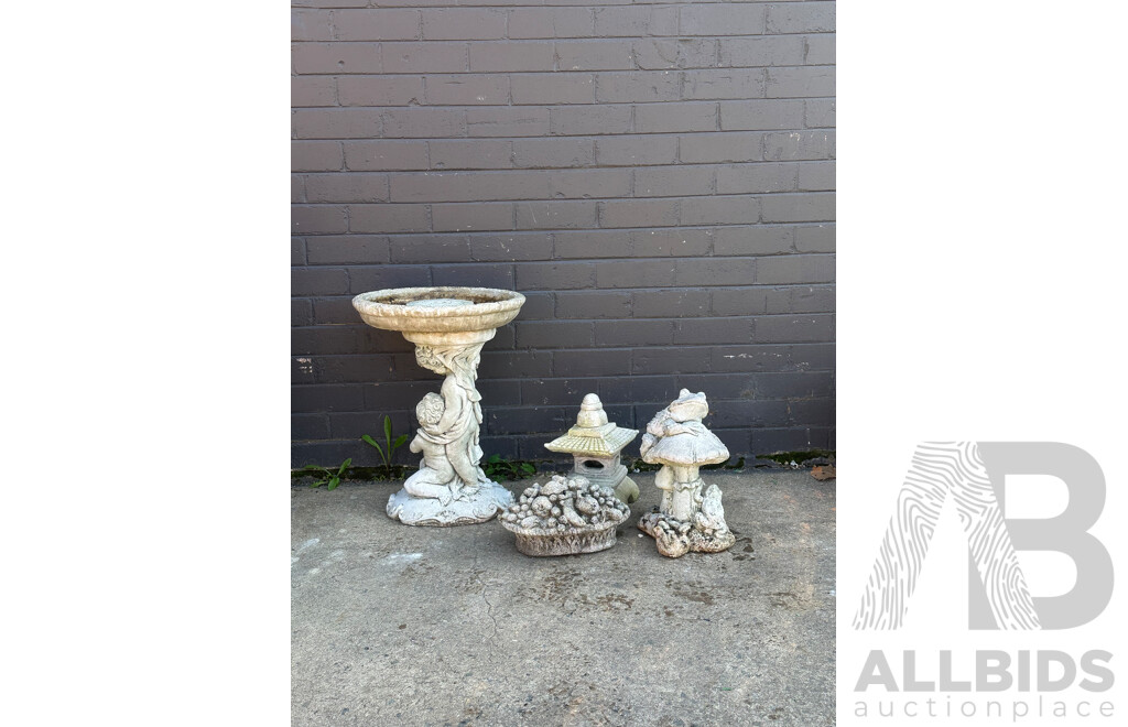 Collection Concrete Garden Ornaments Inc Birdbath