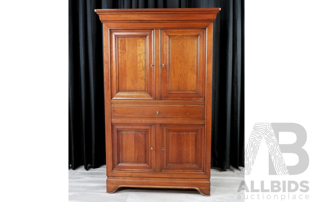 Timber Four Door TV Cabinet