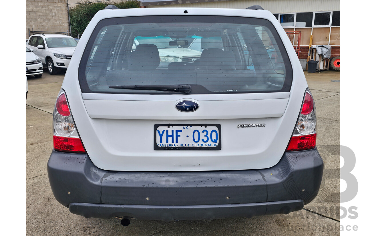 6/2007 Subaru Forester X MY07 4d Wagon White 2.5L