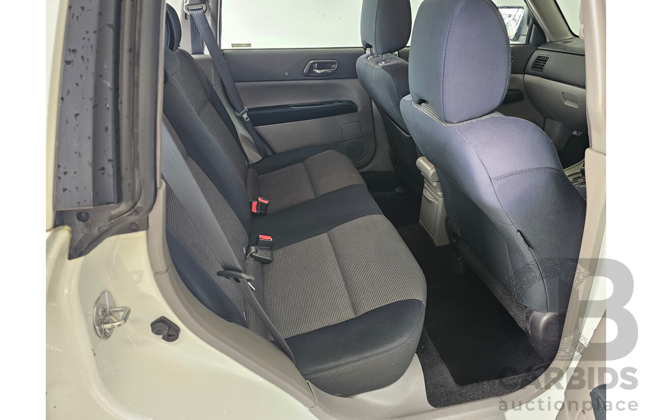 6/2007 Subaru Forester X MY07 4d Wagon White 2.5L