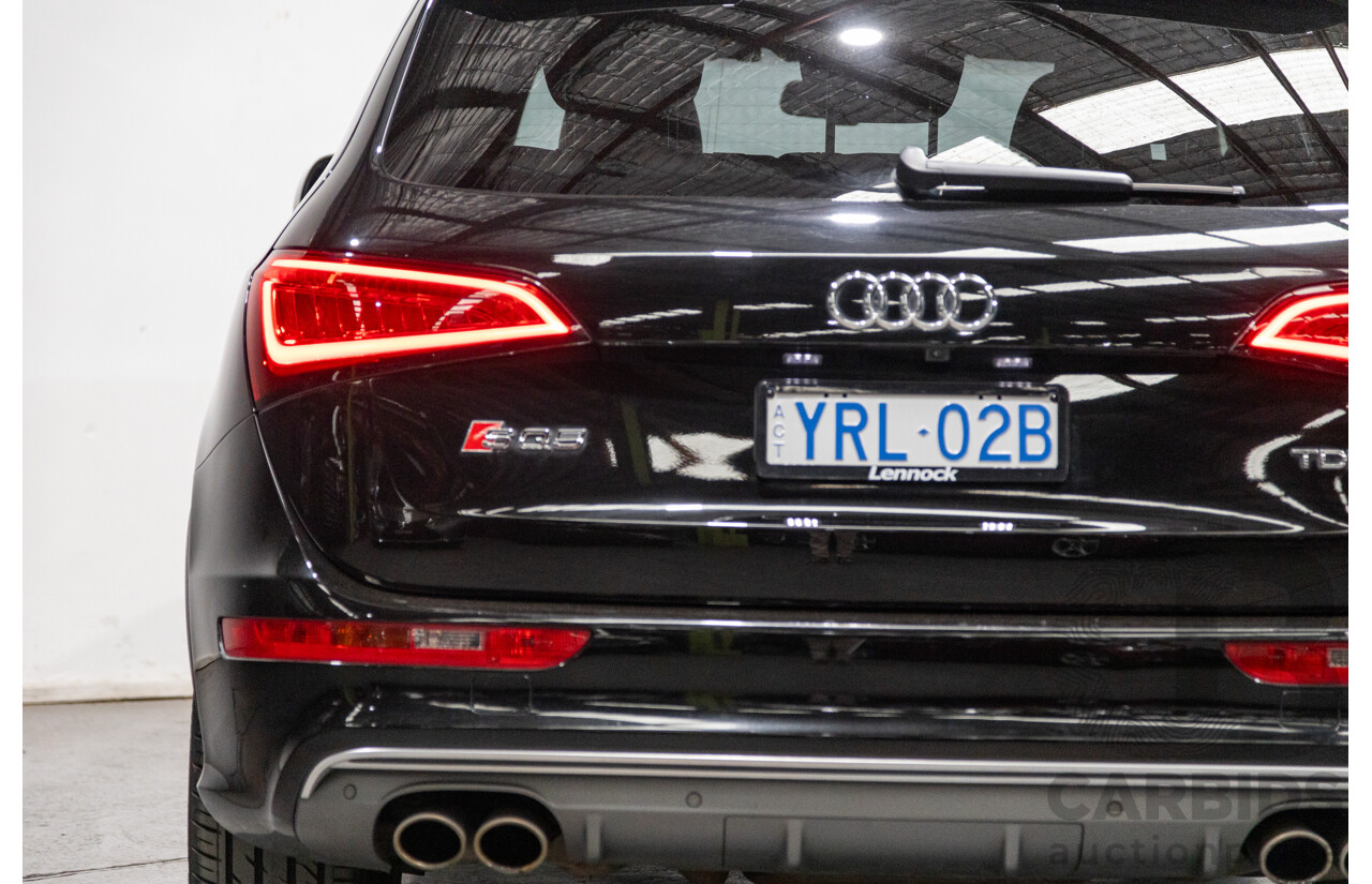 3/2015 Audi SQ5 3.0 TDI Quattro (AWD) 8R MY15 5d Wagon Metallic Black Twin Turbo Diesel V6 3.0L