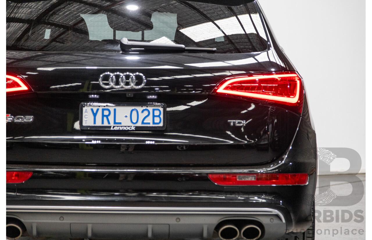 3/2015 Audi SQ5 3.0 TDI Quattro (AWD) 8R MY15 5d Wagon Metallic Black Twin Turbo Diesel V6 3.0L
