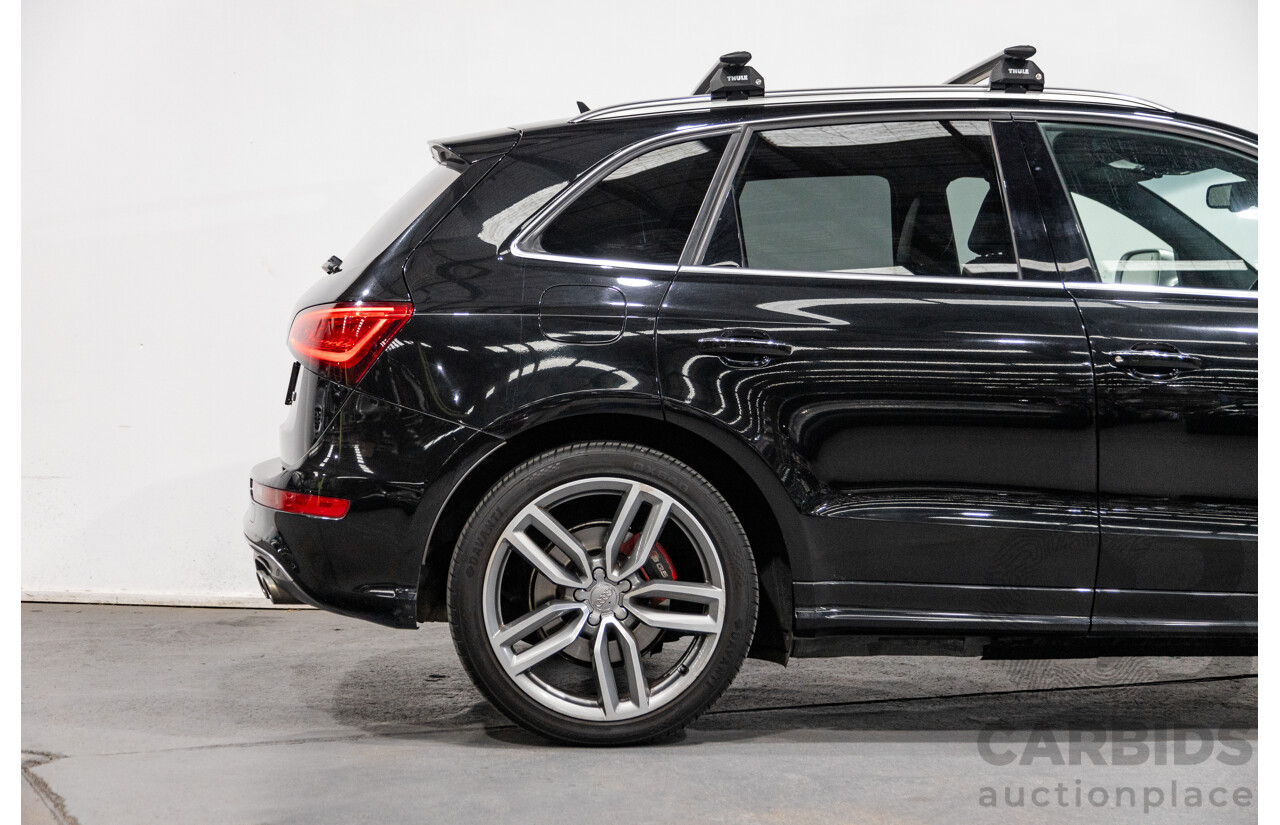 3/2015 Audi SQ5 3.0 TDI Quattro (AWD) 8R MY15 5d Wagon Metallic Black Twin Turbo Diesel V6 3.0L