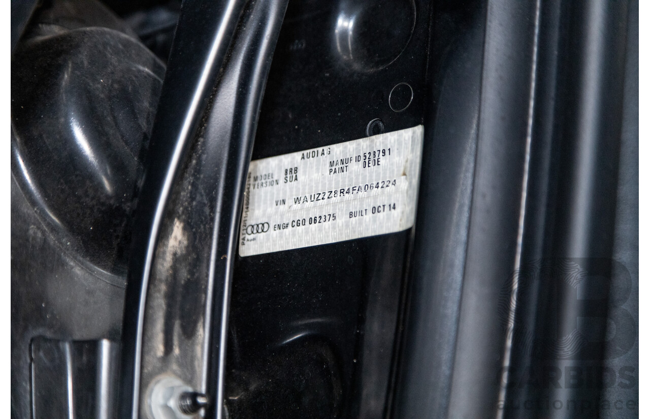 3/2015 Audi SQ5 3.0 TDI Quattro (AWD) 8R MY15 5d Wagon Metallic Black Twin Turbo Diesel V6 3.0L