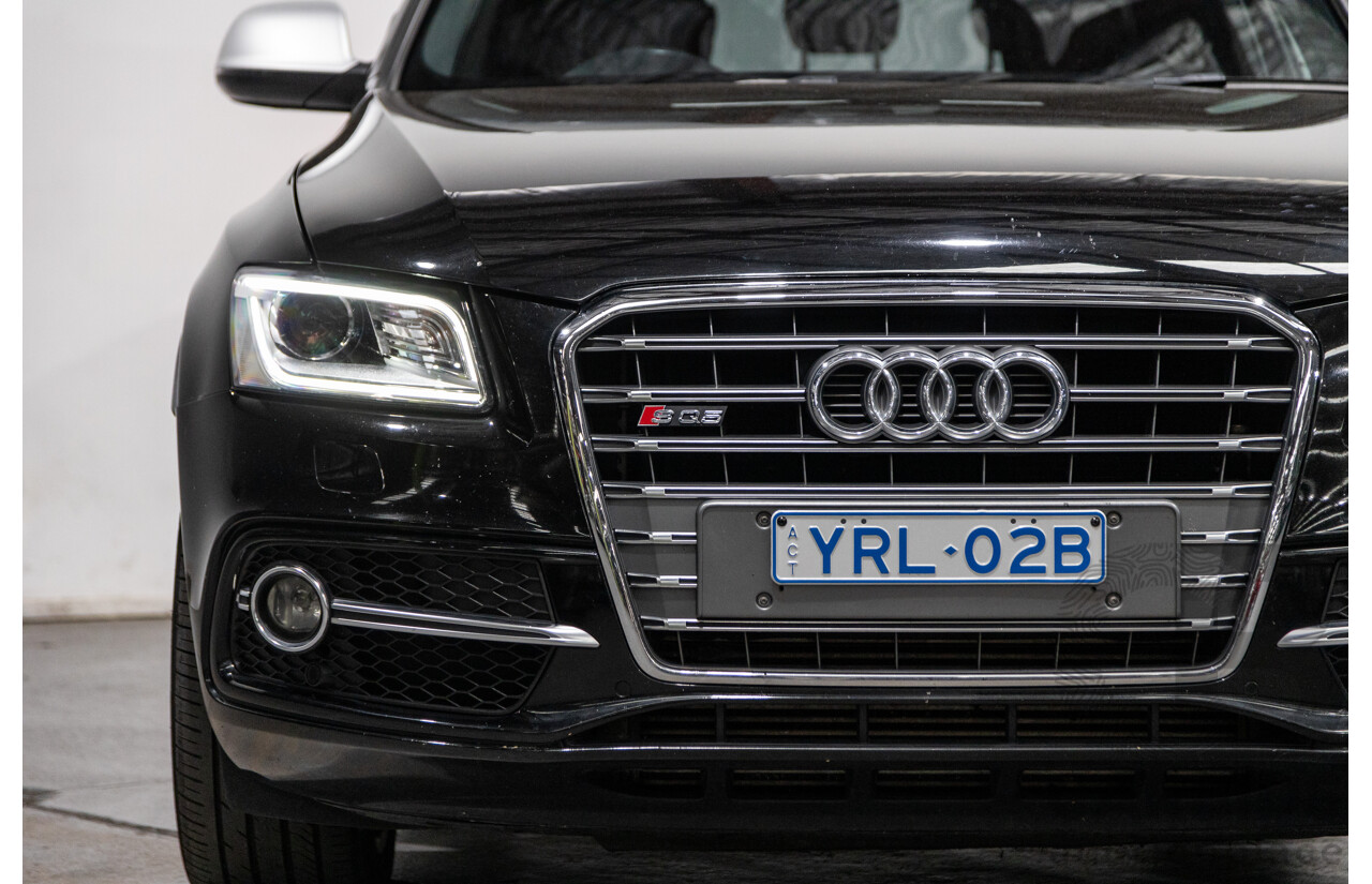 3/2015 Audi SQ5 3.0 TDI Quattro (AWD) 8R MY15 5d Wagon Metallic Black Twin Turbo Diesel V6 3.0L