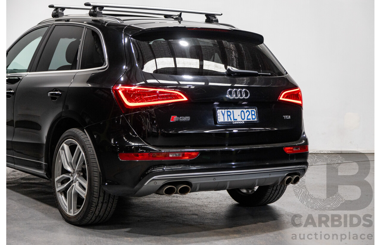 3/2015 Audi SQ5 3.0 TDI Quattro (AWD) 8R MY15 5d Wagon Metallic Black Twin Turbo Diesel V6 3.0L