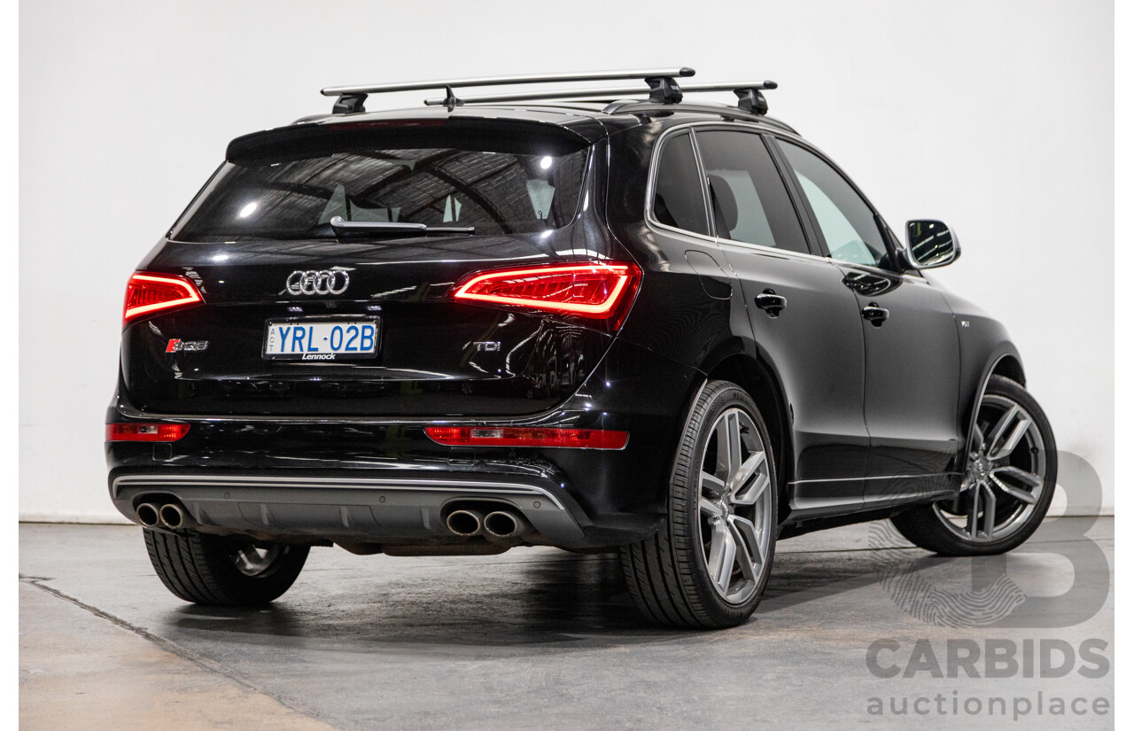 3/2015 Audi SQ5 3.0 TDI Quattro (AWD) 8R MY15 5d Wagon Metallic Black Twin Turbo Diesel V6 3.0L