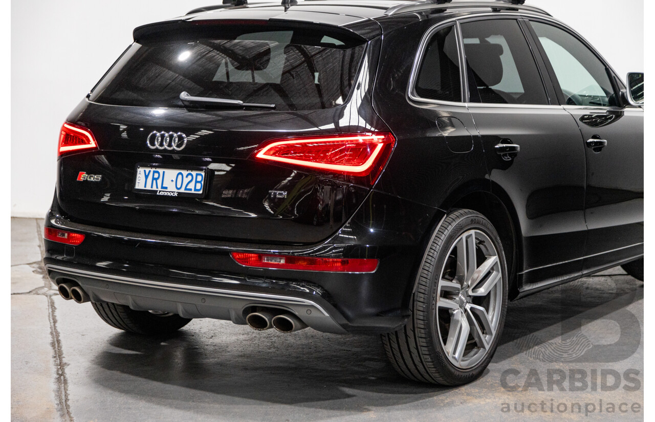 3/2015 Audi SQ5 3.0 TDI Quattro (AWD) 8R MY15 5d Wagon Metallic Black Twin Turbo Diesel V6 3.0L