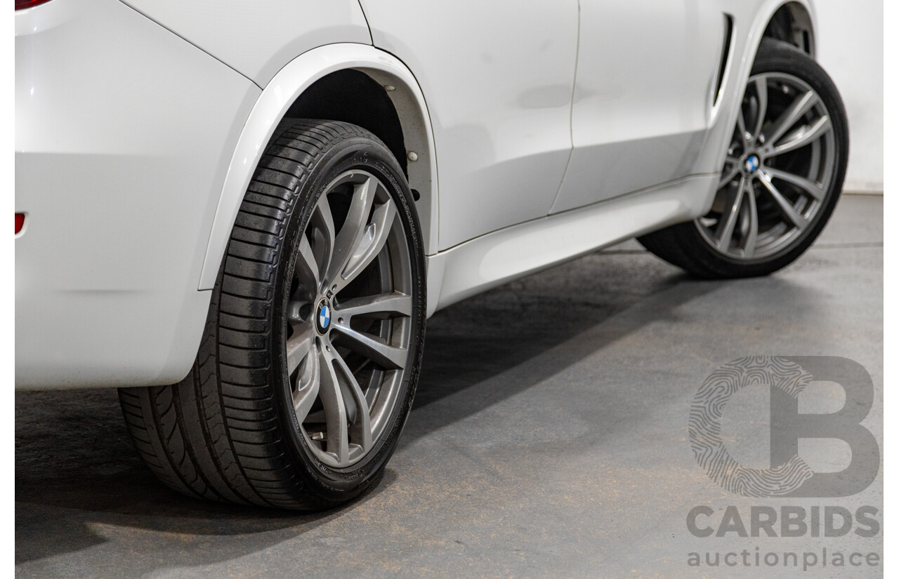 11/2015 BMW X5 Xdrive 30d (AWD) M-Sport Pack F15 MY15 4d Wagon Mineral White Metallic Turbo Diesel 3.0L - 7 Seater