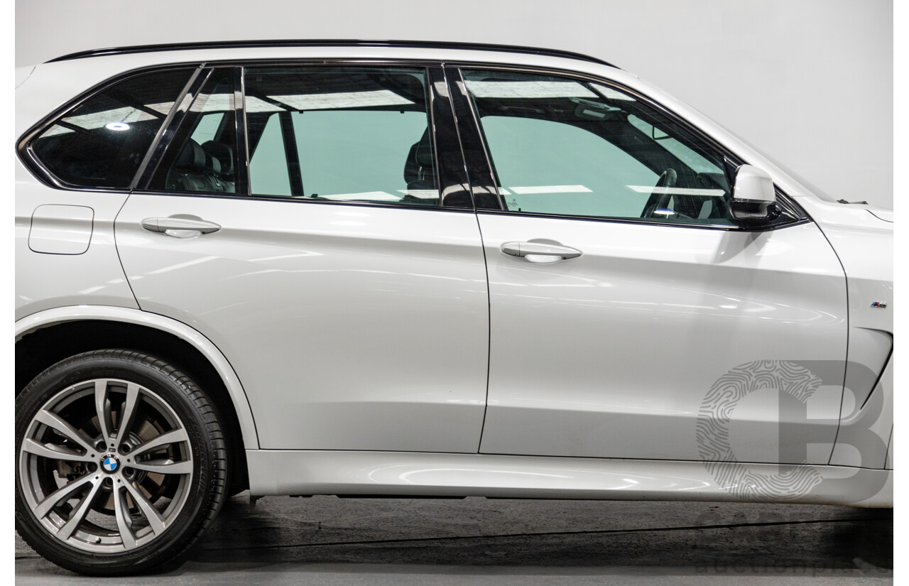 11/2015 BMW X5 Xdrive 30d (AWD) M-Sport Pack F15 MY15 4d Wagon Mineral White Metallic Turbo Diesel 3.0L - 7 Seater