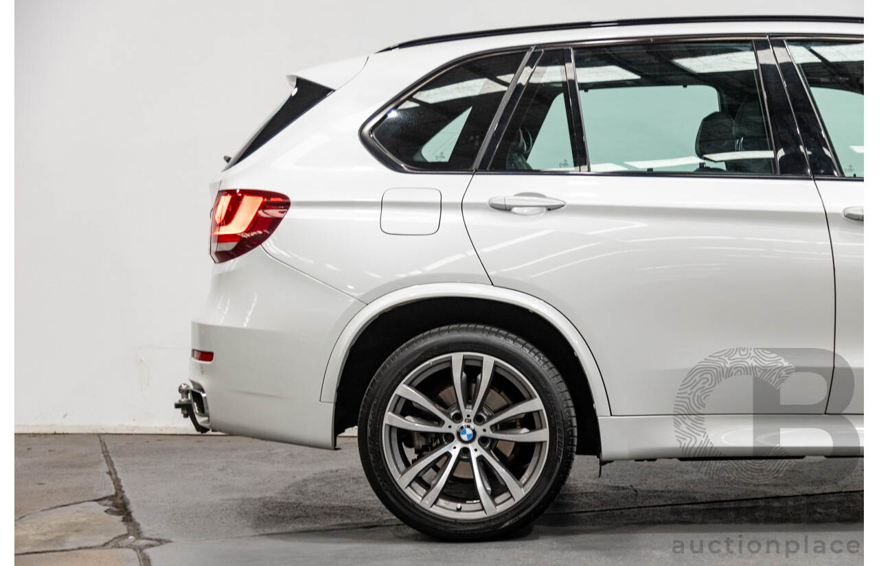 11/2015 BMW X5 Xdrive 30d (AWD) M-Sport Pack F15 MY15 4d Wagon Mineral White Metallic Turbo Diesel 3.0L - 7 Seater