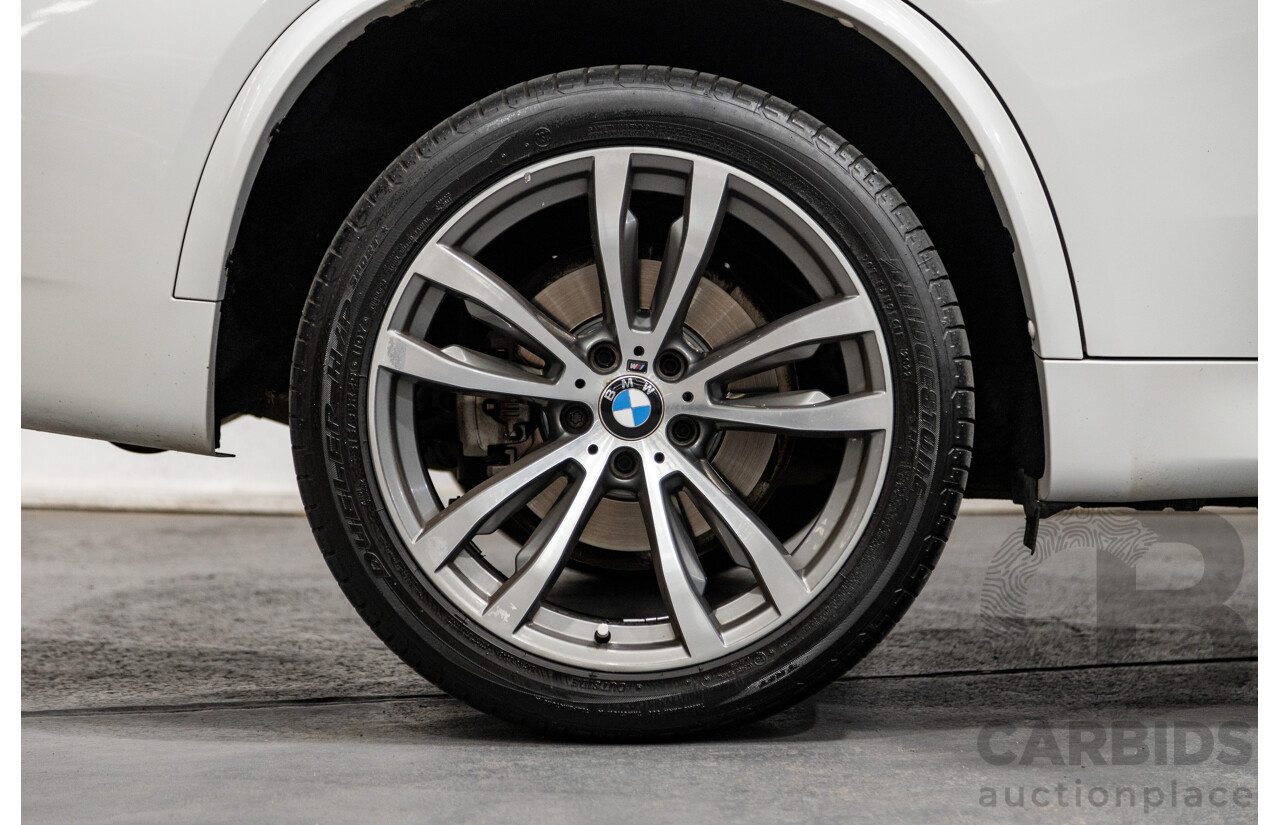 11/2015 BMW X5 Xdrive 30d (AWD) M-Sport Pack F15 MY15 4d Wagon Mineral White Metallic Turbo Diesel 3.0L - 7 Seater