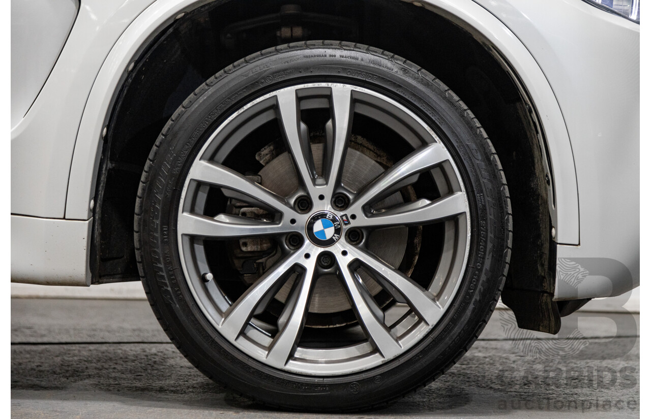 11/2015 BMW X5 Xdrive 30d (AWD) M-Sport Pack F15 MY15 4d Wagon Mineral White Metallic Turbo Diesel 3.0L - 7 Seater