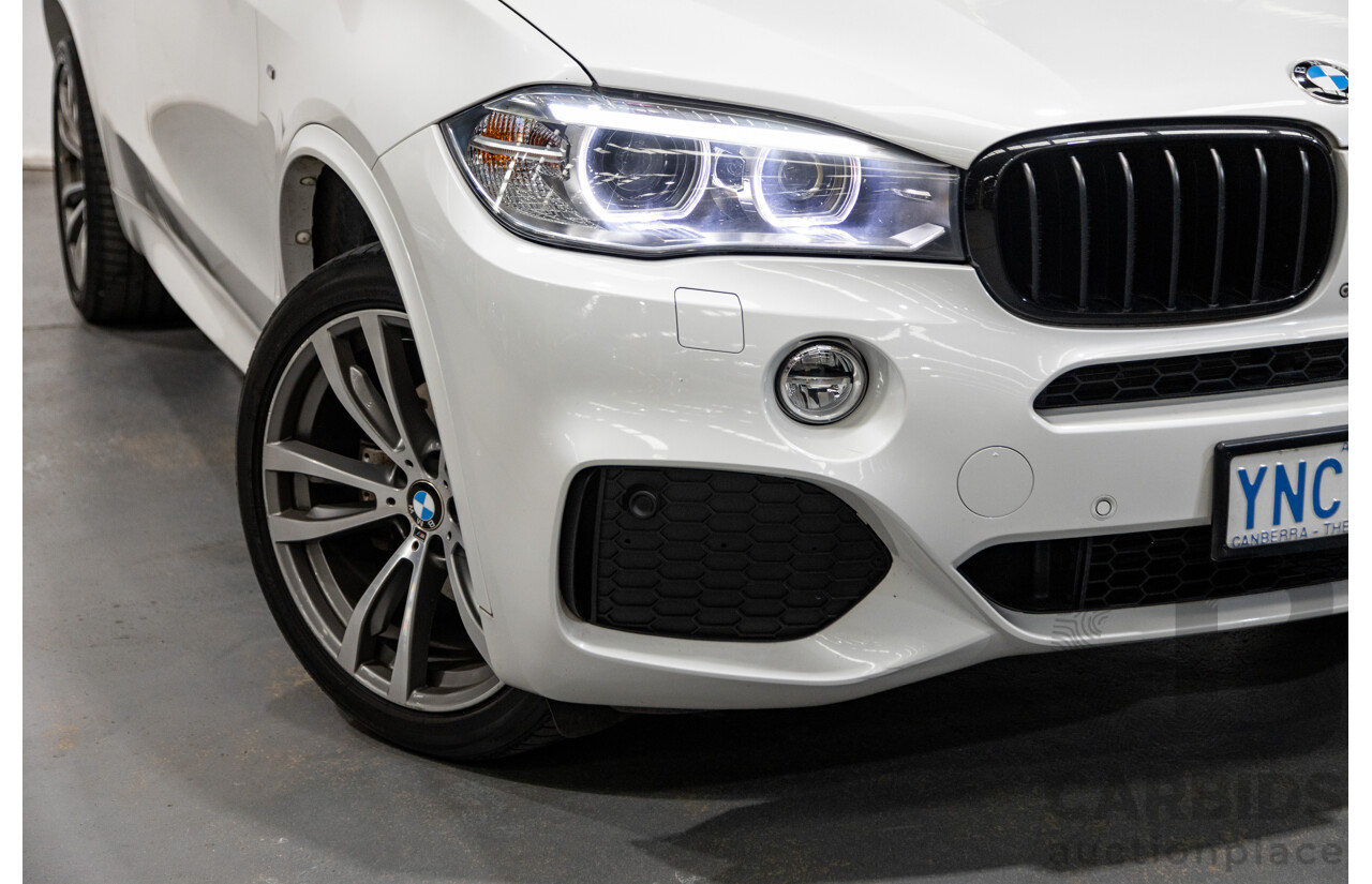 11/2015 BMW X5 Xdrive 30d (AWD) M-Sport Pack F15 MY15 4d Wagon Mineral White Metallic Turbo Diesel 3.0L - 7 Seater