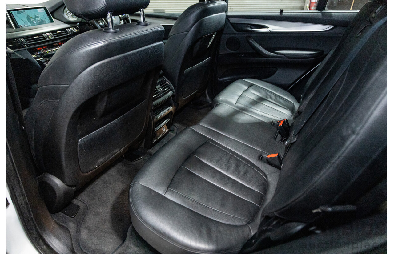 11/2015 BMW X5 Xdrive 30d (AWD) M-Sport Pack F15 MY15 4d Wagon Mineral White Metallic Turbo Diesel 3.0L - 7 Seater