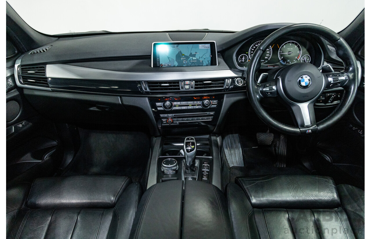 11/2015 BMW X5 Xdrive 30d (AWD) M-Sport Pack F15 MY15 4d Wagon Mineral White Metallic Turbo Diesel 3.0L - 7 Seater