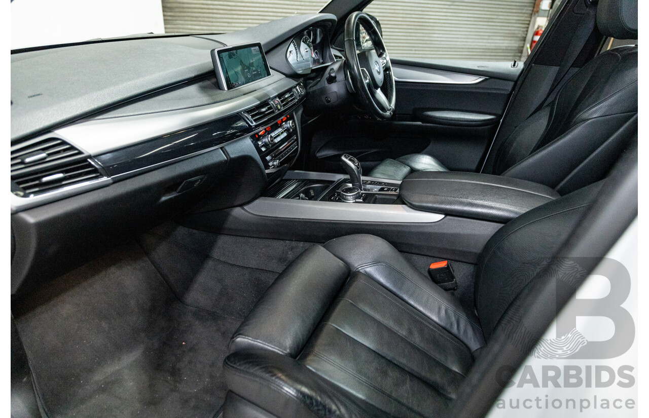 11/2015 BMW X5 Xdrive 30d (AWD) M-Sport Pack F15 MY15 4d Wagon Mineral White Metallic Turbo Diesel 3.0L - 7 Seater