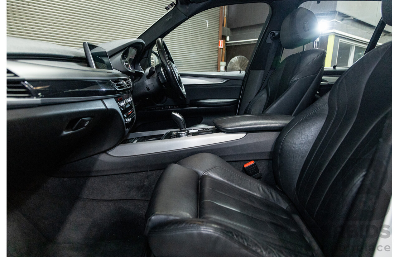 11/2015 BMW X5 Xdrive 30d (AWD) M-Sport Pack F15 MY15 4d Wagon Mineral White Metallic Turbo Diesel 3.0L - 7 Seater