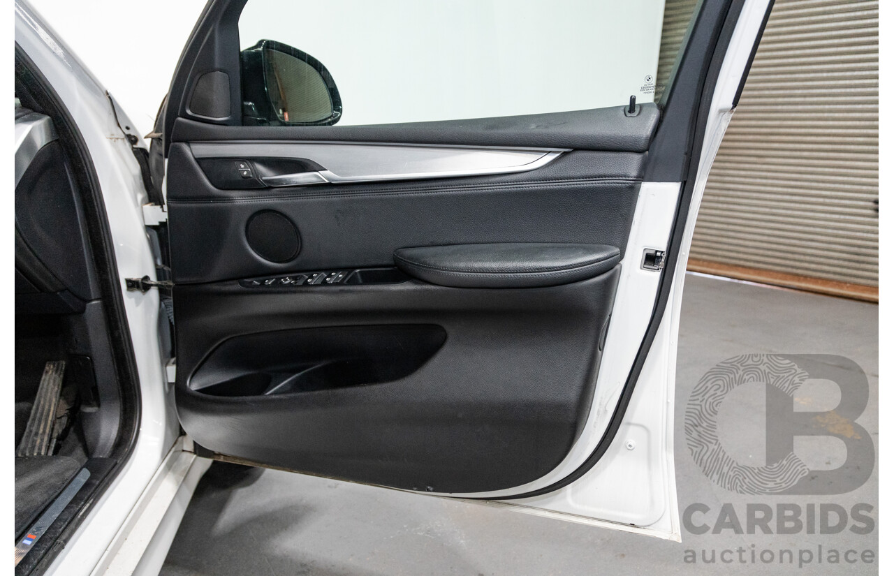 11/2015 BMW X5 Xdrive 30d (AWD) M-Sport Pack F15 MY15 4d Wagon Mineral White Metallic Turbo Diesel 3.0L - 7 Seater