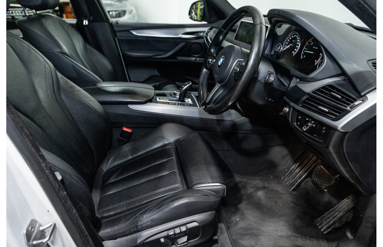 11/2015 BMW X5 Xdrive 30d (AWD) M-Sport Pack F15 MY15 4d Wagon Mineral White Metallic Turbo Diesel 3.0L - 7 Seater