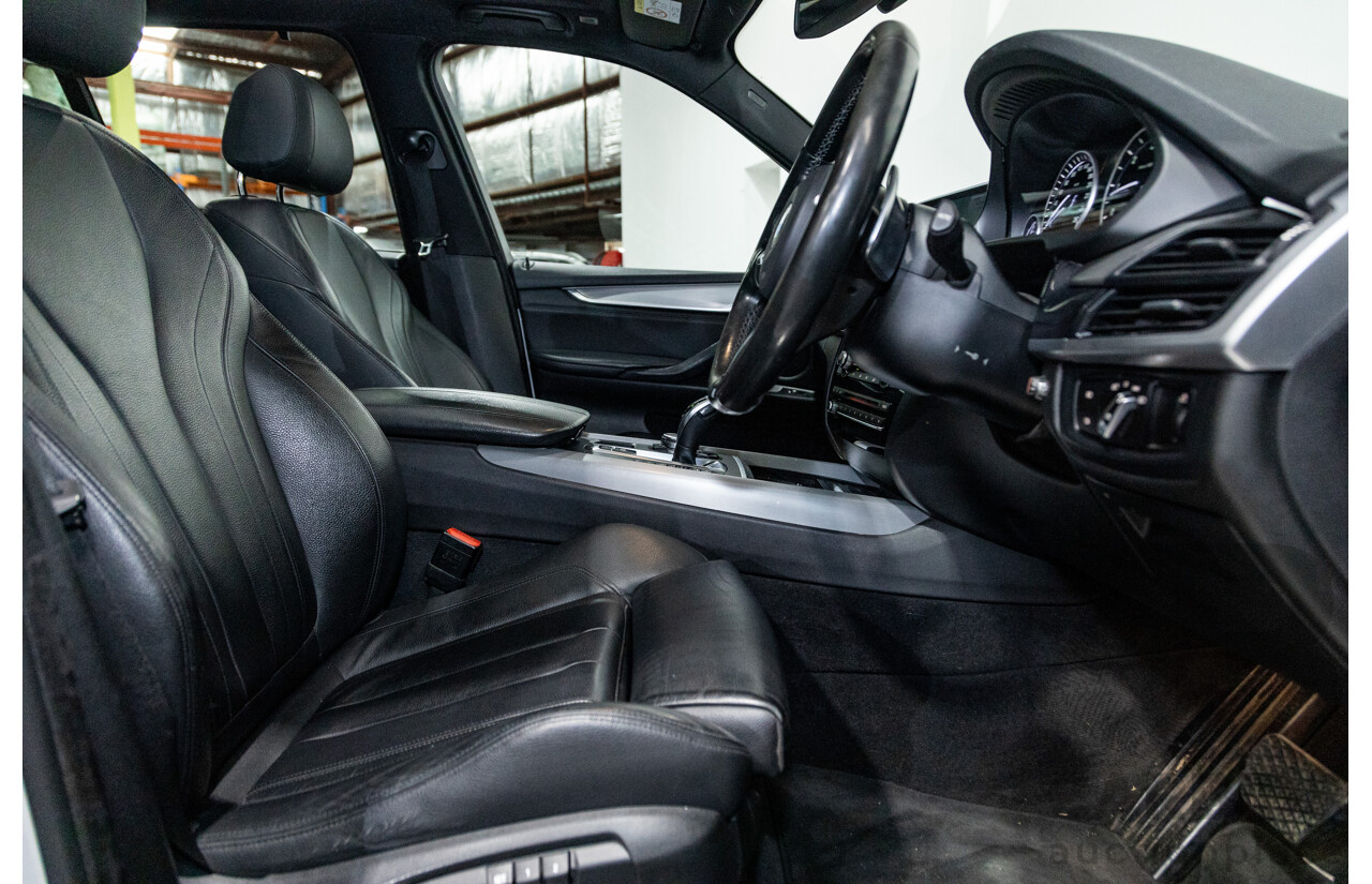 11/2015 BMW X5 Xdrive 30d (AWD) M-Sport Pack F15 MY15 4d Wagon Mineral White Metallic Turbo Diesel 3.0L - 7 Seater