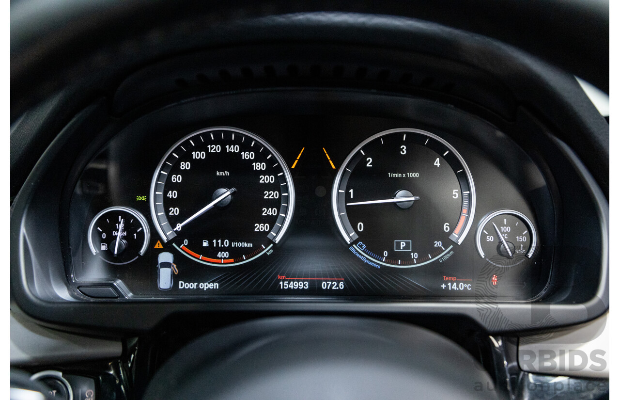 11/2015 BMW X5 Xdrive 30d (AWD) M-Sport Pack F15 MY15 4d Wagon Mineral White Metallic Turbo Diesel 3.0L - 7 Seater