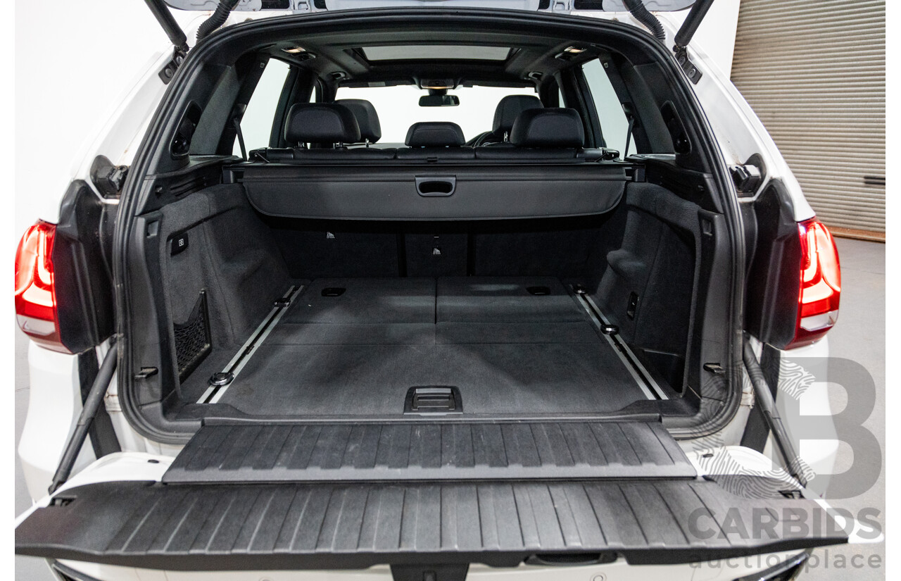 11/2015 BMW X5 Xdrive 30d (AWD) M-Sport Pack F15 MY15 4d Wagon Mineral White Metallic Turbo Diesel 3.0L - 7 Seater