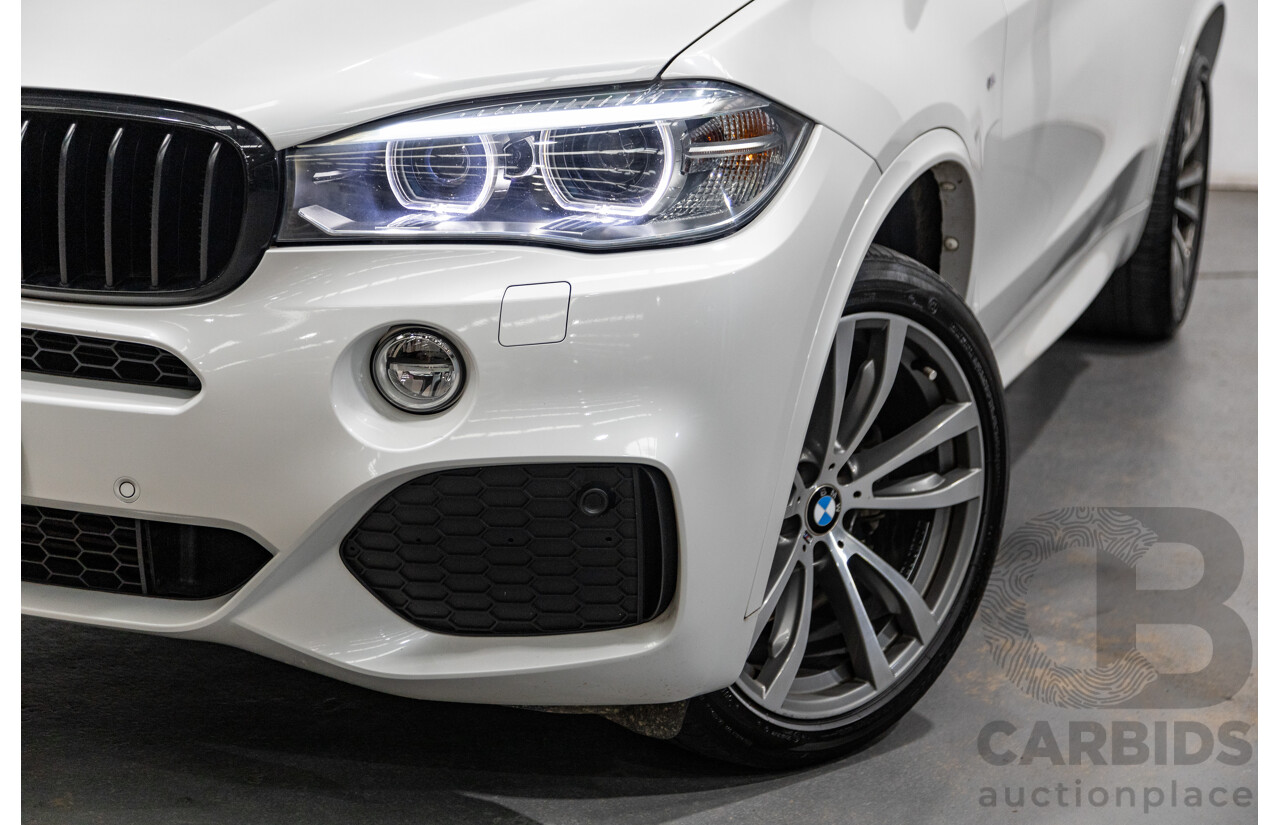 11/2015 BMW X5 Xdrive 30d (AWD) M-Sport Pack F15 MY15 4d Wagon Mineral White Metallic Turbo Diesel 3.0L - 7 Seater