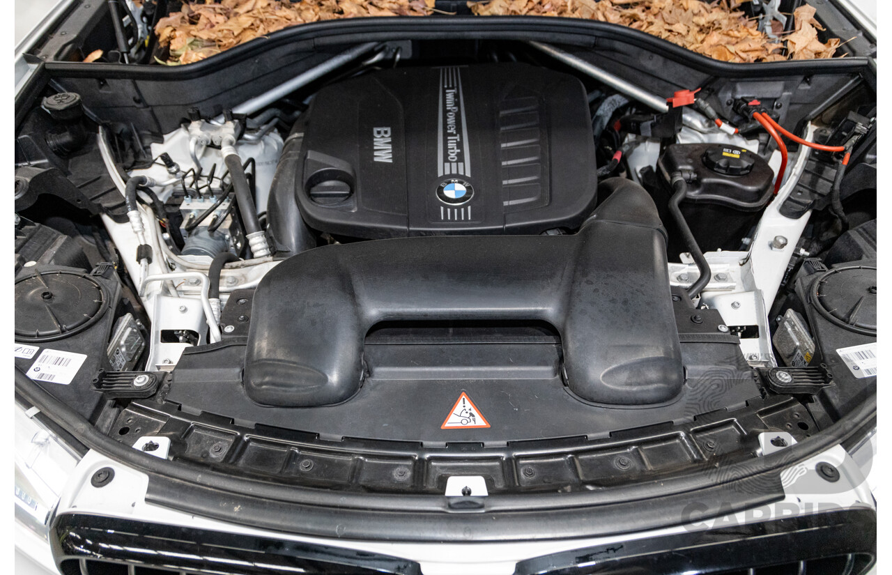 11/2015 BMW X5 Xdrive 30d (AWD) M-Sport Pack F15 MY15 4d Wagon Mineral White Metallic Turbo Diesel 3.0L - 7 Seater