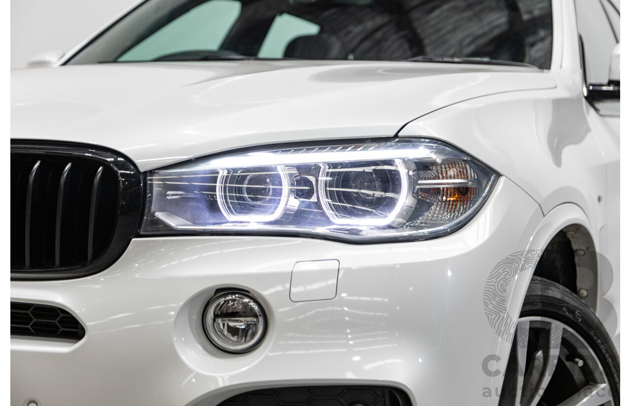11/2015 BMW X5 Xdrive 30d (AWD) M-Sport Pack F15 MY15 4d Wagon Mineral White Metallic Turbo Diesel 3.0L - 7 Seater