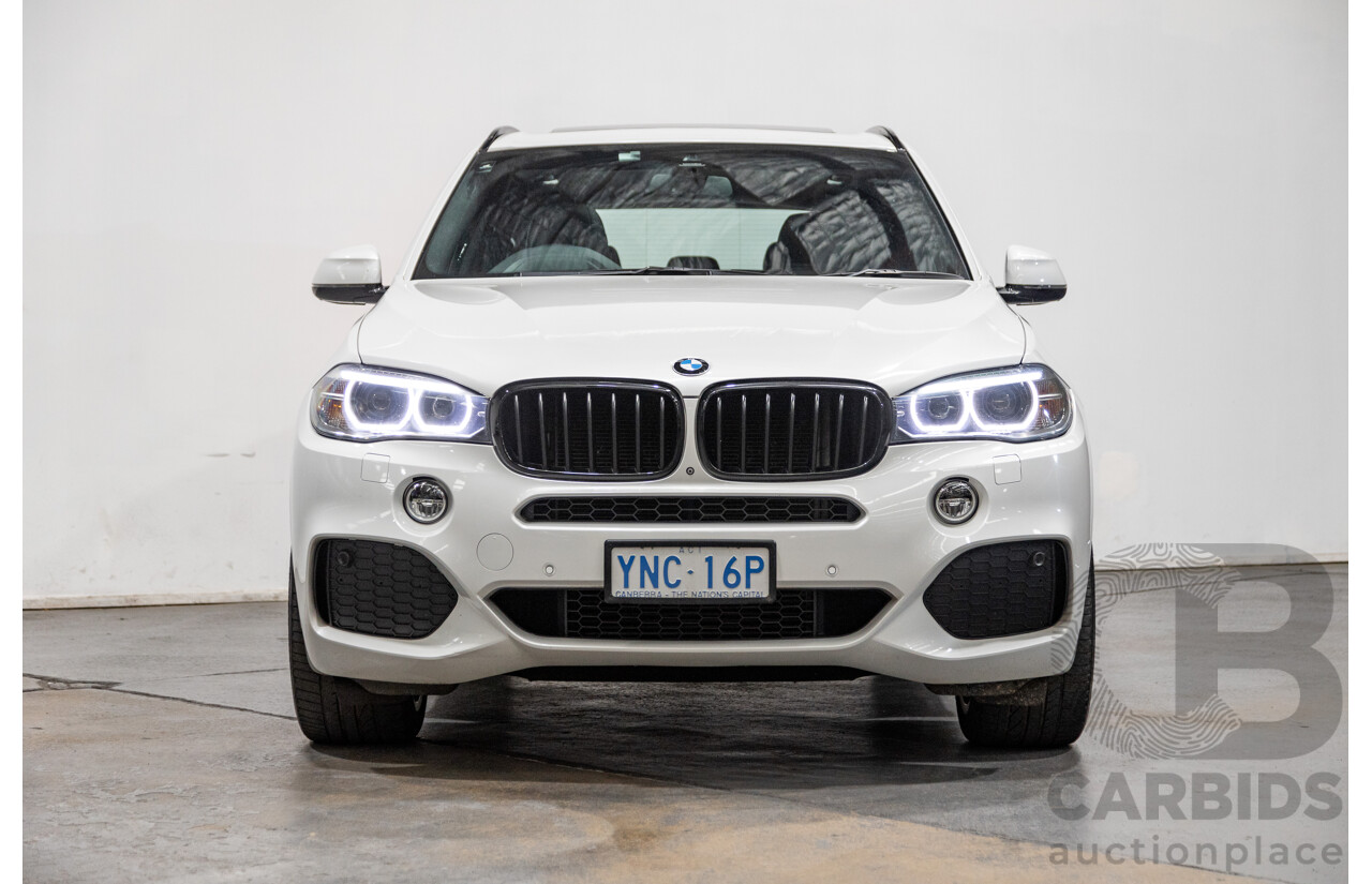 11/2015 BMW X5 Xdrive 30d (AWD) M-Sport Pack F15 MY15 4d Wagon Mineral White Metallic Turbo Diesel 3.0L - 7 Seater