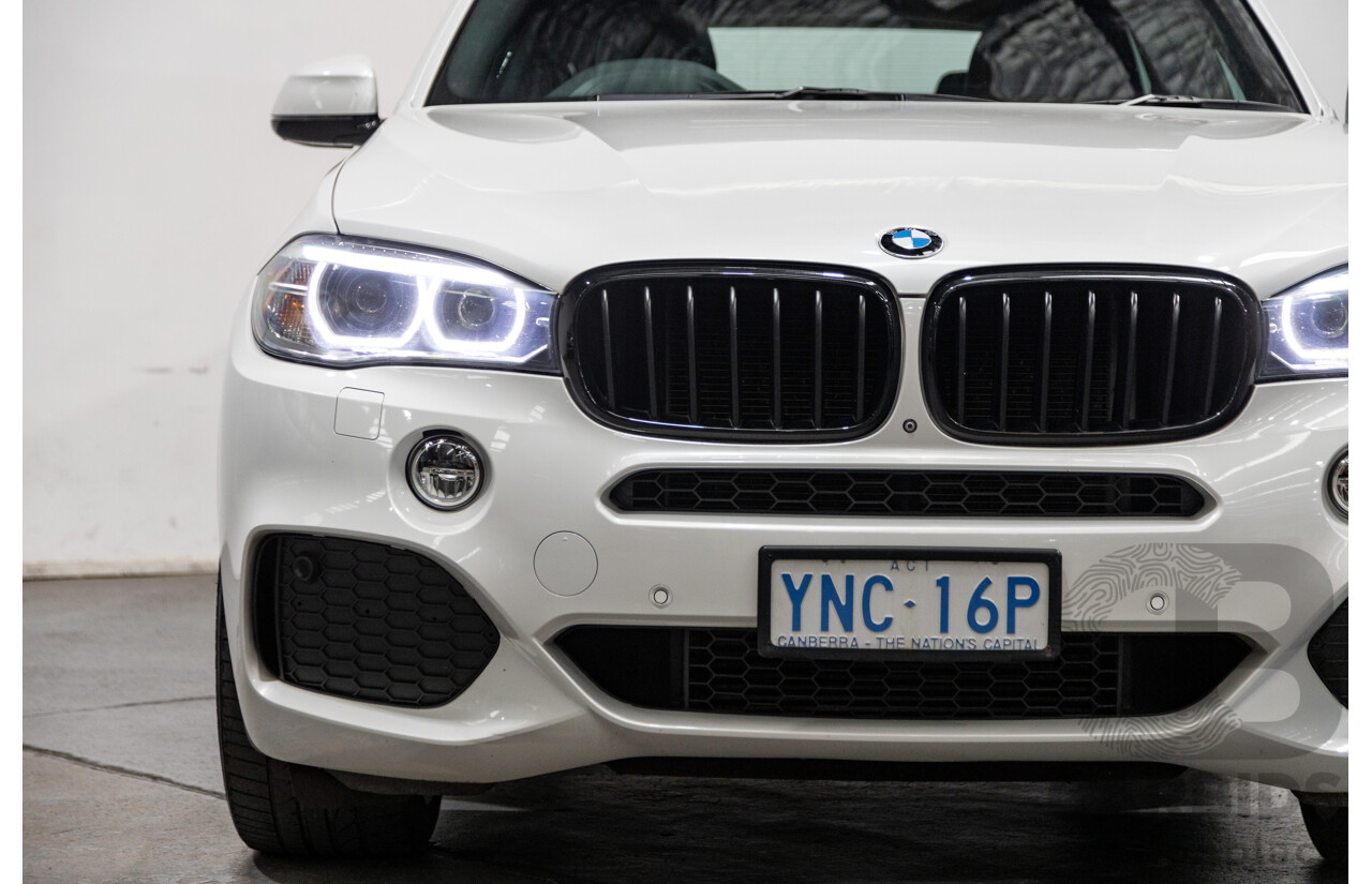 11/2015 BMW X5 Xdrive 30d (AWD) M-Sport Pack F15 MY15 4d Wagon Mineral White Metallic Turbo Diesel 3.0L - 7 Seater