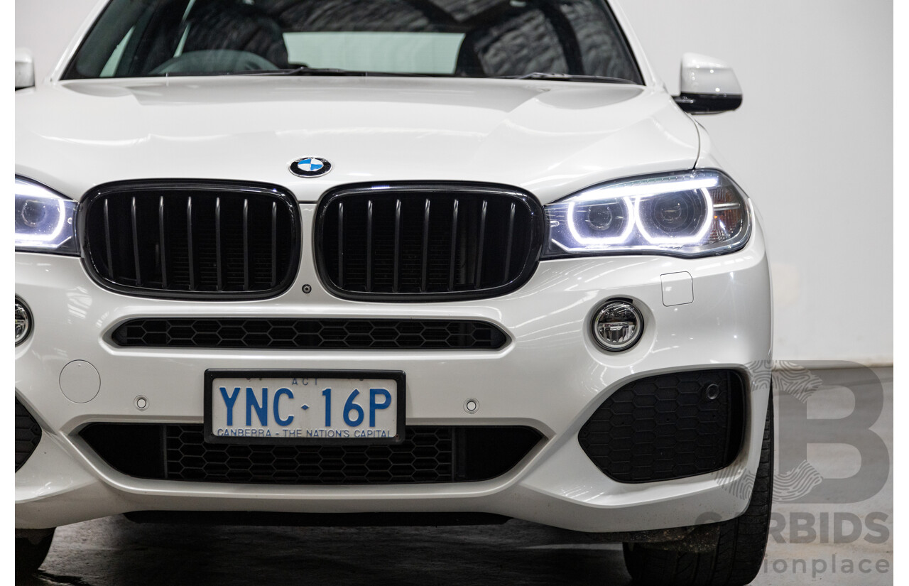 11/2015 BMW X5 Xdrive 30d (AWD) M-Sport Pack F15 MY15 4d Wagon Mineral White Metallic Turbo Diesel 3.0L - 7 Seater