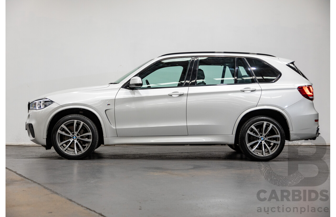 11/2015 BMW X5 Xdrive 30d (AWD) M-Sport Pack F15 MY15 4d Wagon Mineral White Metallic Turbo Diesel 3.0L - 7 Seater