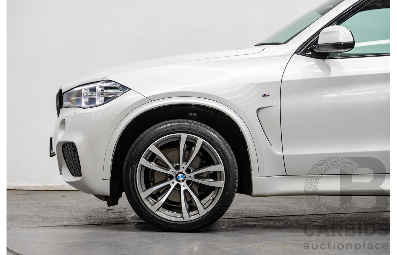 11/2015 BMW X5 Xdrive 30d (AWD) M-Sport Pack F15 MY15 4d Wagon Mineral White Metallic Turbo Diesel 3.0L - 7 Seater