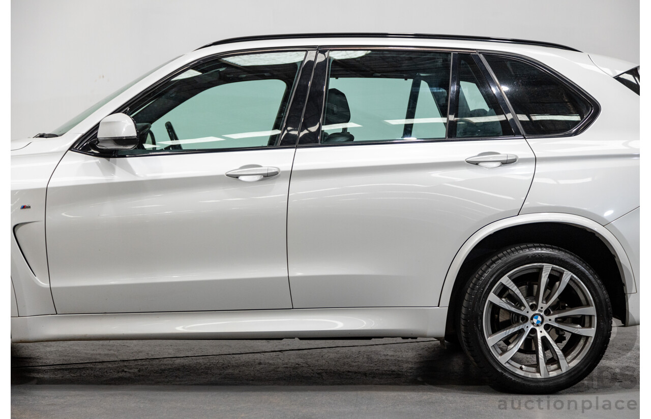 11/2015 BMW X5 Xdrive 30d (AWD) M-Sport Pack F15 MY15 4d Wagon Mineral White Metallic Turbo Diesel 3.0L - 7 Seater