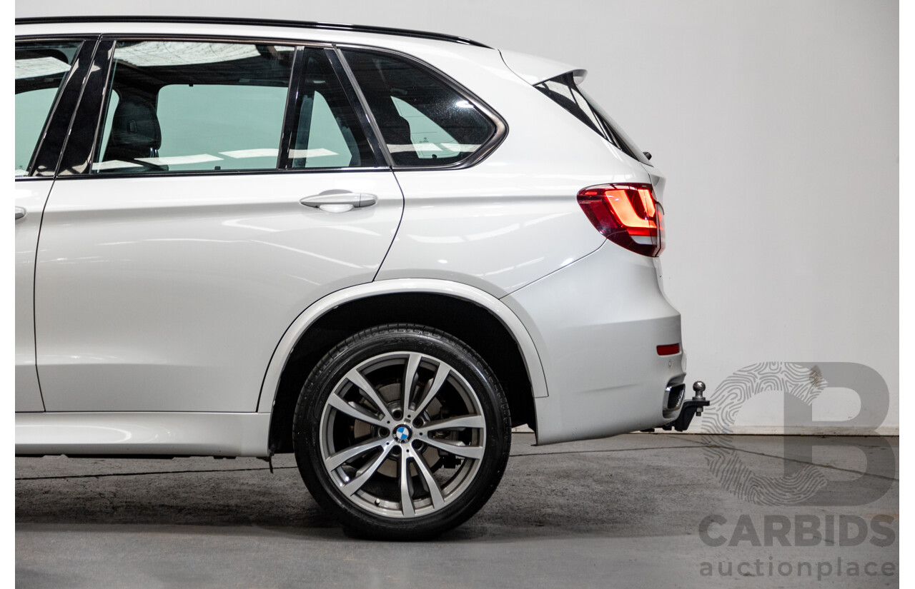 11/2015 BMW X5 Xdrive 30d (AWD) M-Sport Pack F15 MY15 4d Wagon Mineral White Metallic Turbo Diesel 3.0L - 7 Seater