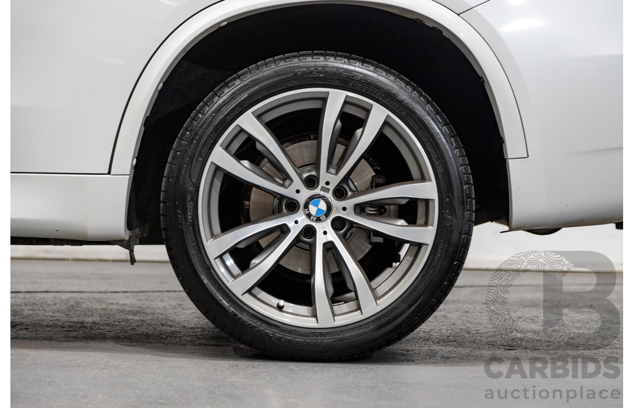 11/2015 BMW X5 Xdrive 30d (AWD) M-Sport Pack F15 MY15 4d Wagon Mineral White Metallic Turbo Diesel 3.0L - 7 Seater