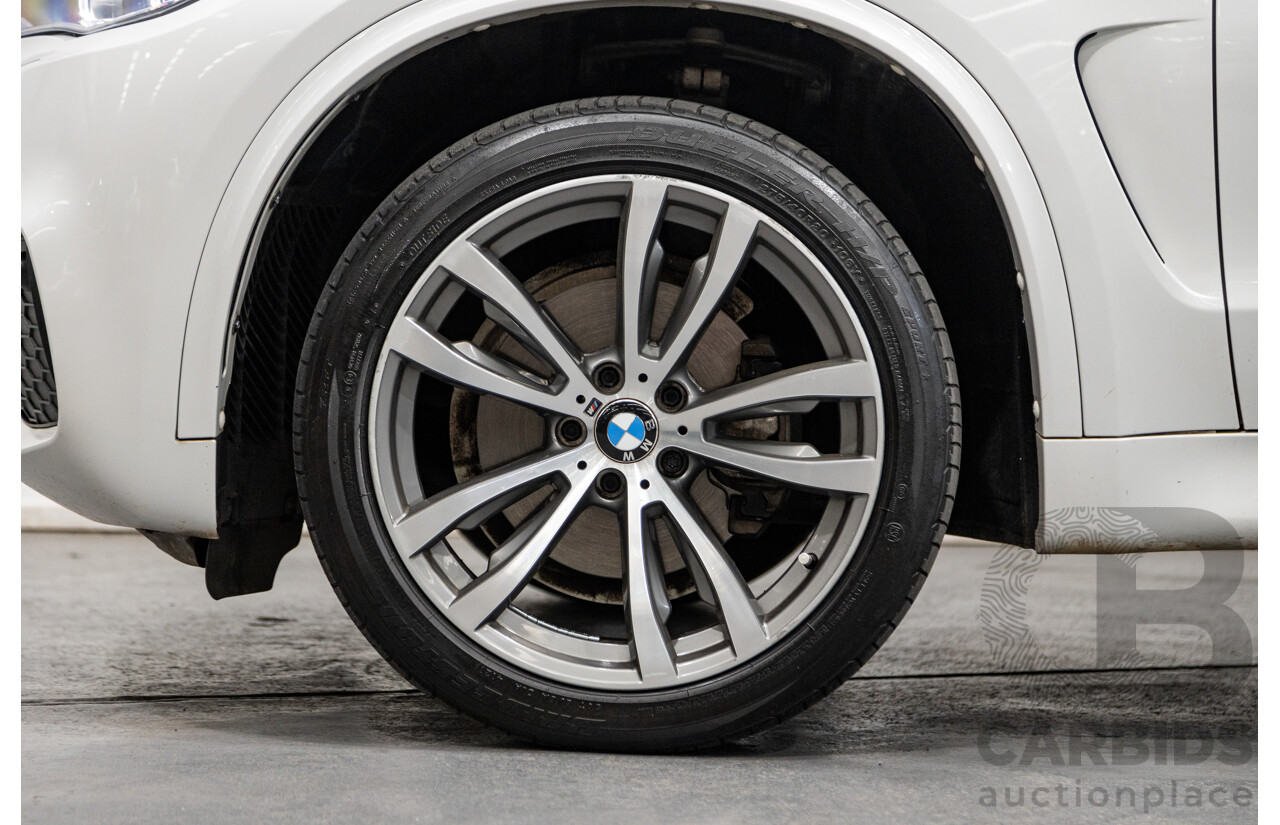 11/2015 BMW X5 Xdrive 30d (AWD) M-Sport Pack F15 MY15 4d Wagon Mineral White Metallic Turbo Diesel 3.0L - 7 Seater